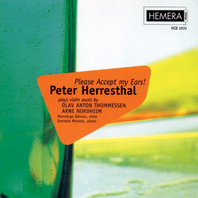 Peter Herresthal CD - Catchlight. Violin concertos by Jon Oyvind Ness, Henrik Hellstenius, Gisle Kverndokk, Nils Henrik Asheim